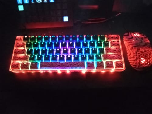 Customer photo review of Pewdiepie Keyboard & Mouse Combo