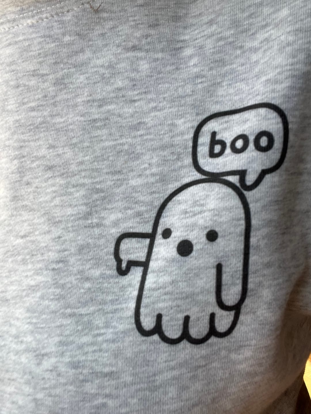 Customer photo review of Boo Ghost (Left Chest)