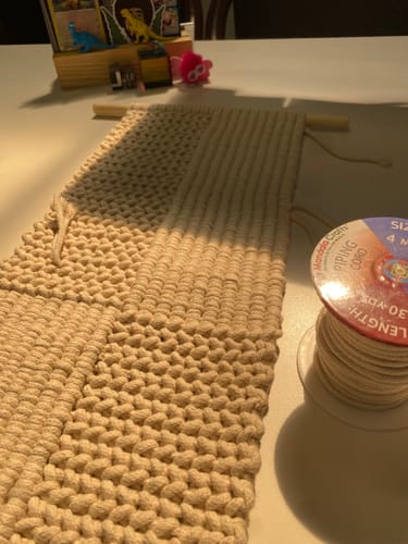 Customer photo review of Soft Drawstring Replacement Rope Upholstery Crochet Macramé Cotton Welt Trim Piping Cord