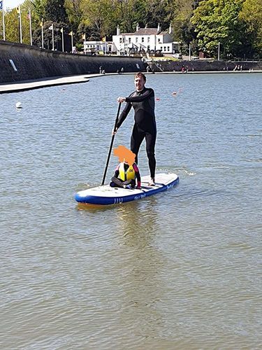 Customer photo review of Aquaplanet MAX 10’6″ Inflatable Paddle Board Package - Orange