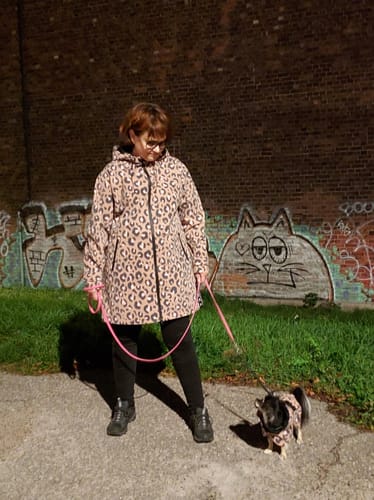 Customer photo review of Human Visibility Raincoat Leo for Women