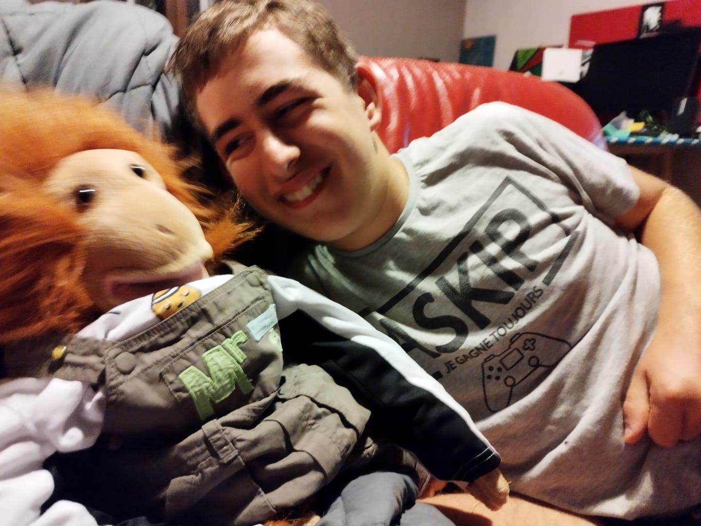 Customer photo review of Orang-Outan Singe Marionnette