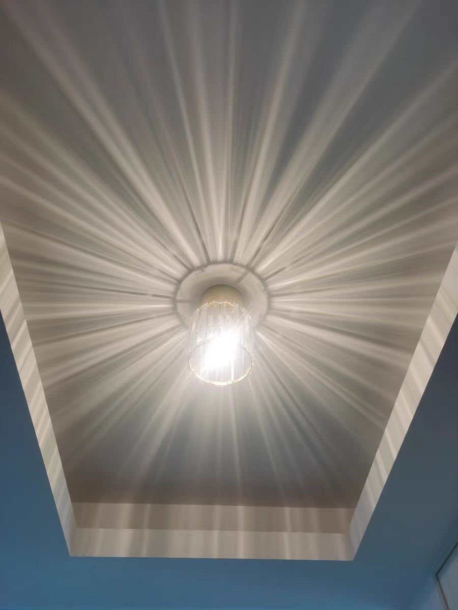 Customer photo review of Modern Crystal Glass Ceiling Light Flush Mount Fitting