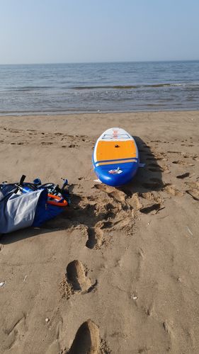 Customer photo review of Aquaplanet MAX 10’6″ Inflatable Paddle Board Package - Orange