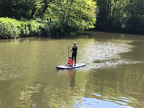 Customer photo review of Aquaplanet MAX 10’6″ Inflatable Paddle Board Package - Orange
