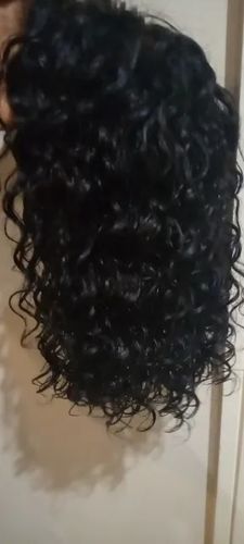 Customer photo review of Deep Loose Wave 200% Density Natrual Black Lace Front Bob Wig