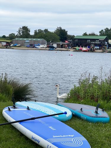 Customer photo review of Aquaplanet MAX 10’6″ Inflatable Paddle Board Package - Blue