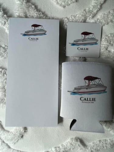 Customer photo review of Custom Digital Boat Artwork