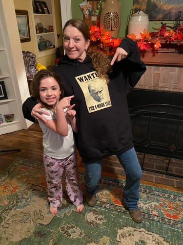 Customer photo review of Wanted For President Hoodie