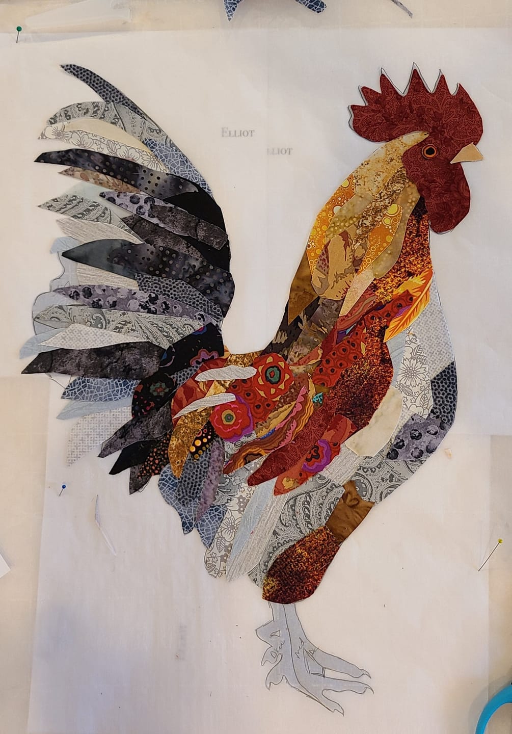 Customer photo review of Petit Rouge Rooster Downloadable Pattern