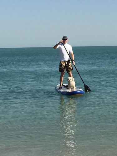 Customer photo review of Aquaplanet MAX 10’6″ Inflatable Paddle Board Package - Orange