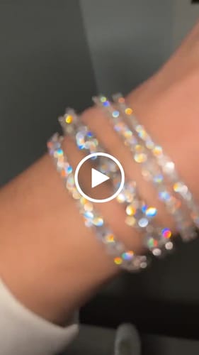 Customer video review of 4MM Moissanite Tennis Bracelet 14K White Gold