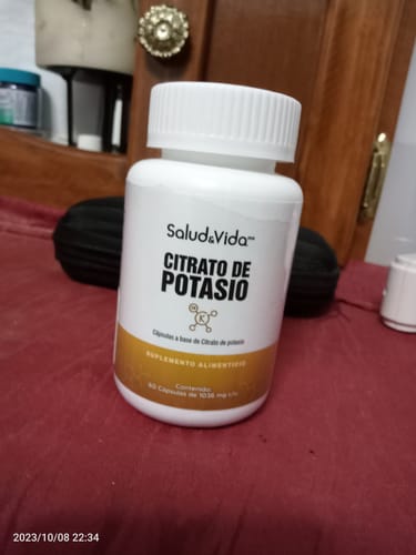 Customer photo review of Citrato de Potasio 200mg