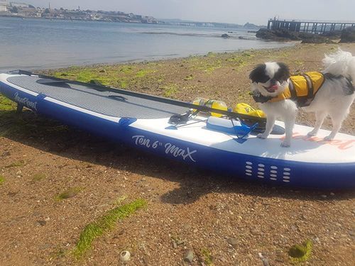 Customer photo review of Aquaplanet MAX 10’6″ Inflatable Paddle Board Package - Orange