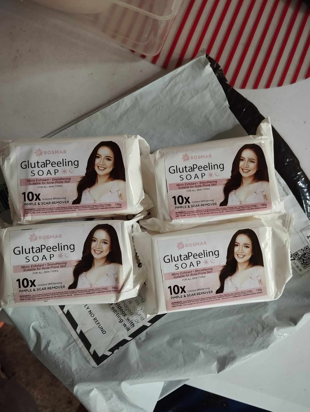 Customer photo review of Rosmar gluta peeling soap
