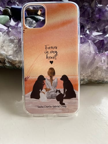 Customer photo review of Together with my pet - Personalised phone case
