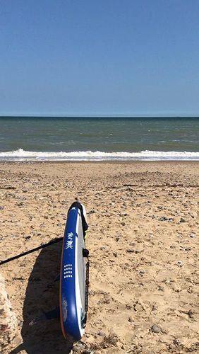 Customer photo review of Aquaplanet MAX 10’6″ Inflatable Paddle Board Package - Orange