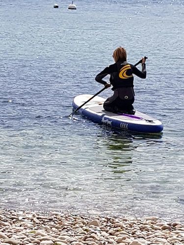 Customer photo review of Aquaplanet MAX 10’6″ Inflatable Paddle Board Package - Orange