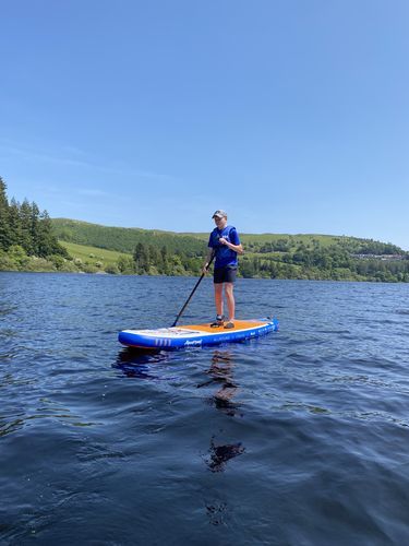 Customer photo review of Aquaplanet MAX 10’6″ Inflatable Paddle Board Package - Orange