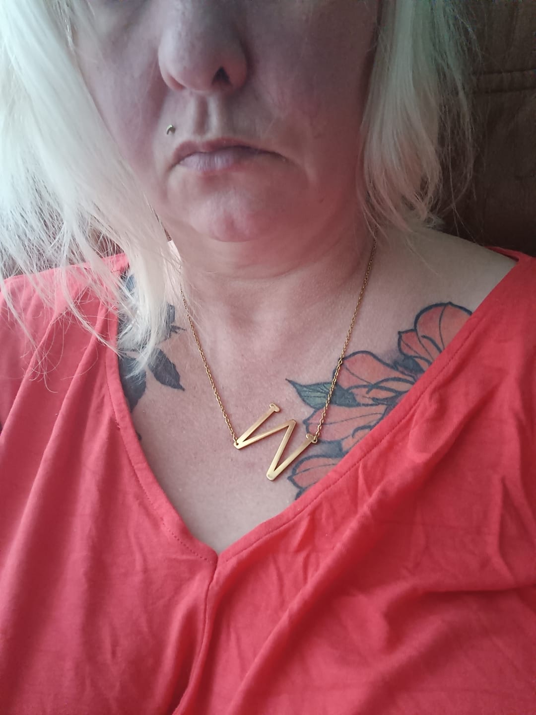 Customer photo review of Collier personnalisé Initiale (Lettre Majuscule)