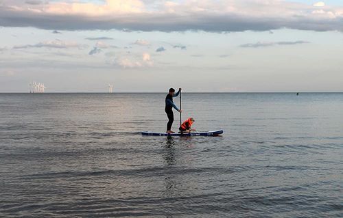 Customer photo review of Aquaplanet MAX 10’6″ Inflatable Paddle Board Package - Orange