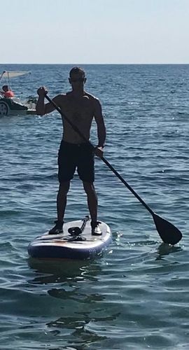 Customer photo review of Aquaplanet MAX 10’6″ Inflatable Paddle Board Package - Orange