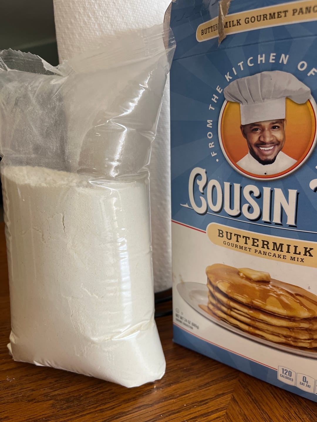 Customer photo review of Cousin T's Maple Syrup & 2 Pack Pancake Mix Bundle