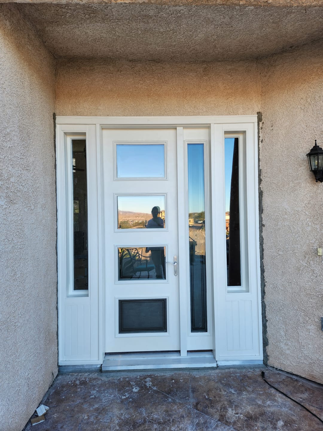 Customer photo review of Clear 1 Lite Glass and Frame Kit (Full Sidelite)