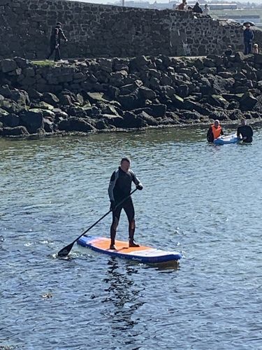 Customer photo review of Aquaplanet MAX 10’6″ Inflatable Paddle Board Package - Orange