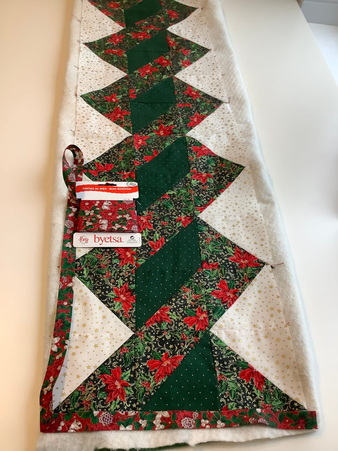Customer photo review of Holly & Flowers Cotton Bias Binding Tape - 5 metres