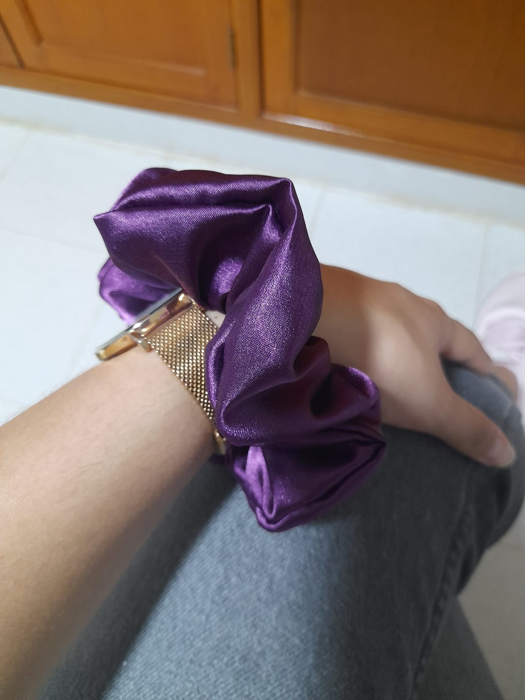 Customer photo review of Scrunchies petit - Satin