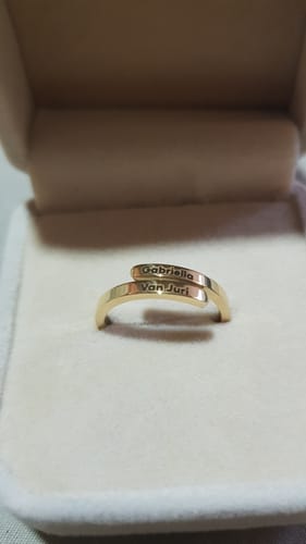 Customer photo review of Printave™ Personalized 2 Layers Ring