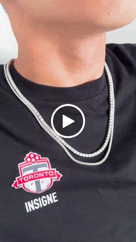Customer video review of 4MM Moissanite Tennis Chain 14K Yellow Gold