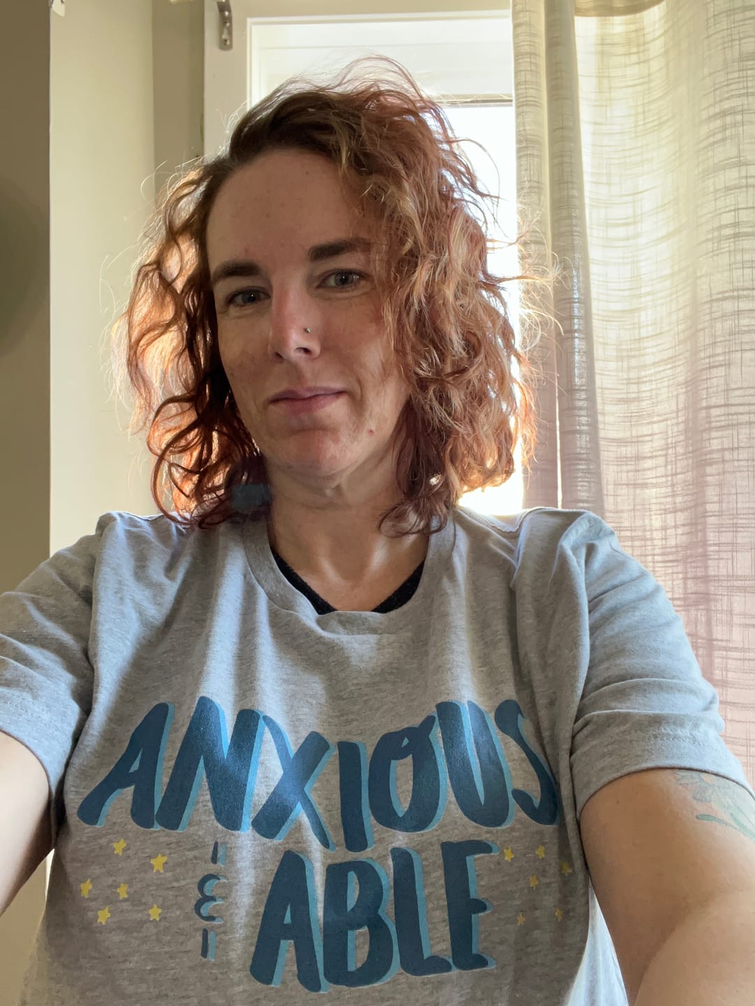 Customer photo review of Anxious & Able T-Shirt