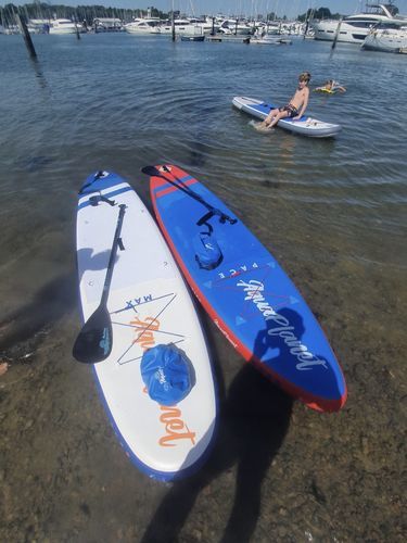 Customer photo review of Aquaplanet MAX 10’6″ Inflatable Paddle Board Package - Orange