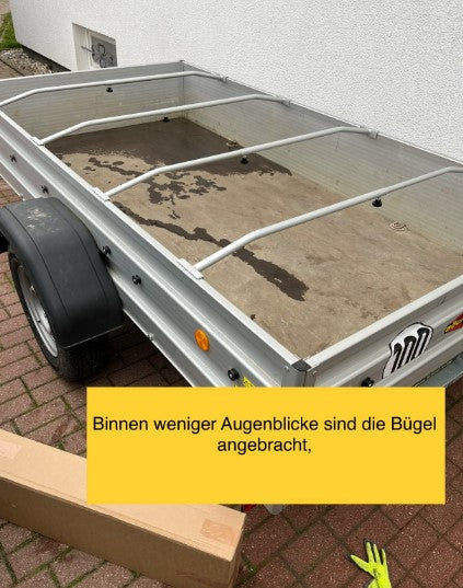 Customer photo review of Anhänger Planenbügel 100 - 145 cm (4er Set)