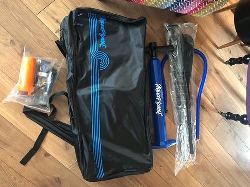 Customer photo review of Aquaplanet MAX 10’6″ Inflatable Paddle Board Package - Orange