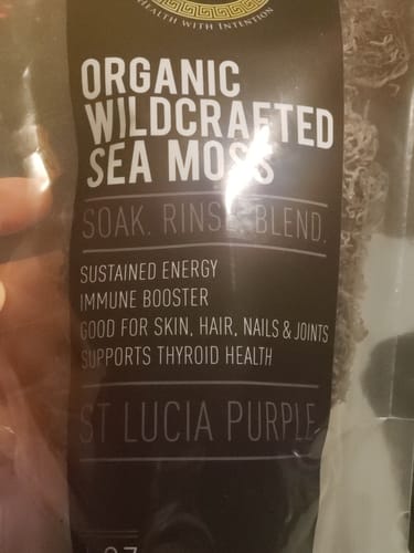 Customer photo review of Raw Royal Purple Sea Moss