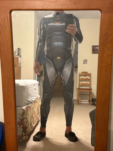 Customer photo review of Justice Bot Male Costume
