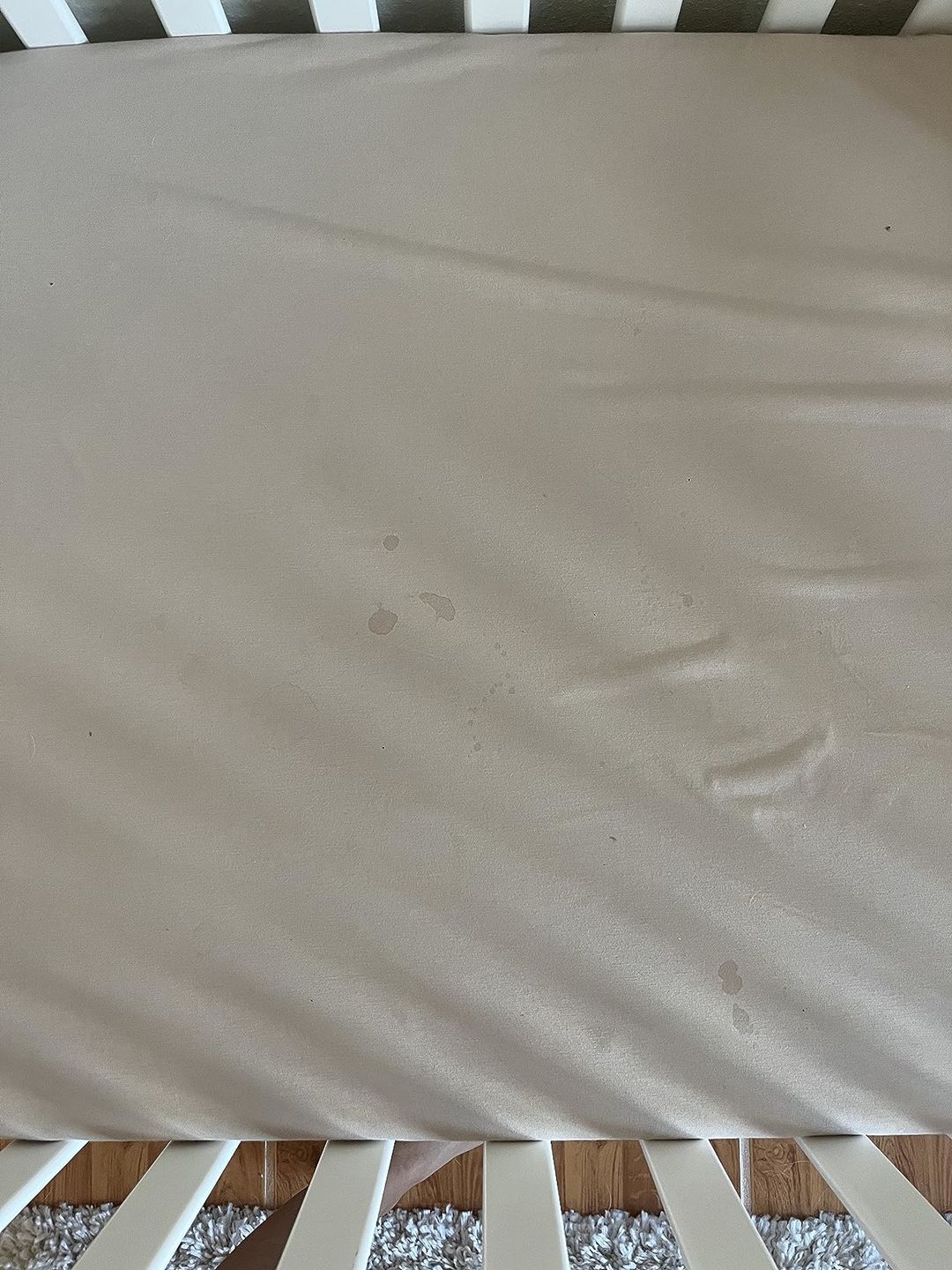 Customer photo review of 2-Pack Isla [Protect+] Waterproof Crib Sheets