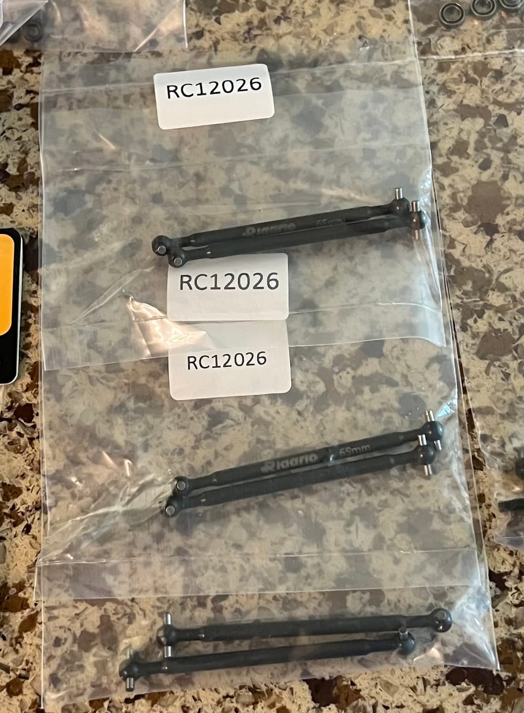 Customer photo review of Carbon Steel Rear Dog Bone For 1:12 & 1:14Scale (2PCS)