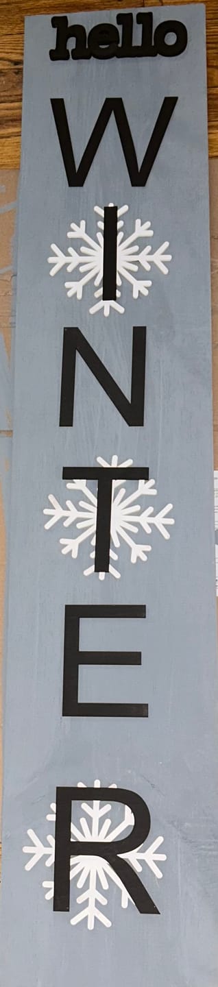 Customer photo review of Unfinished Wood Snowflake Shape | Winter Decor | DIY Craft Cutout | up to 24" DIY