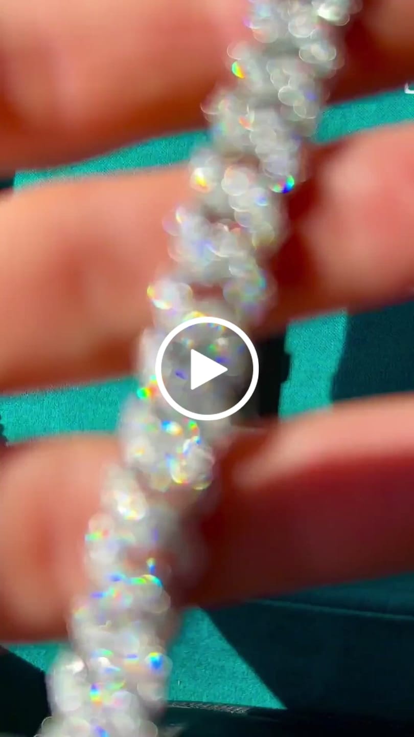 Customer video review of Moissanite Cuban Link Bracelet 14K Gold (ALL SIZES)