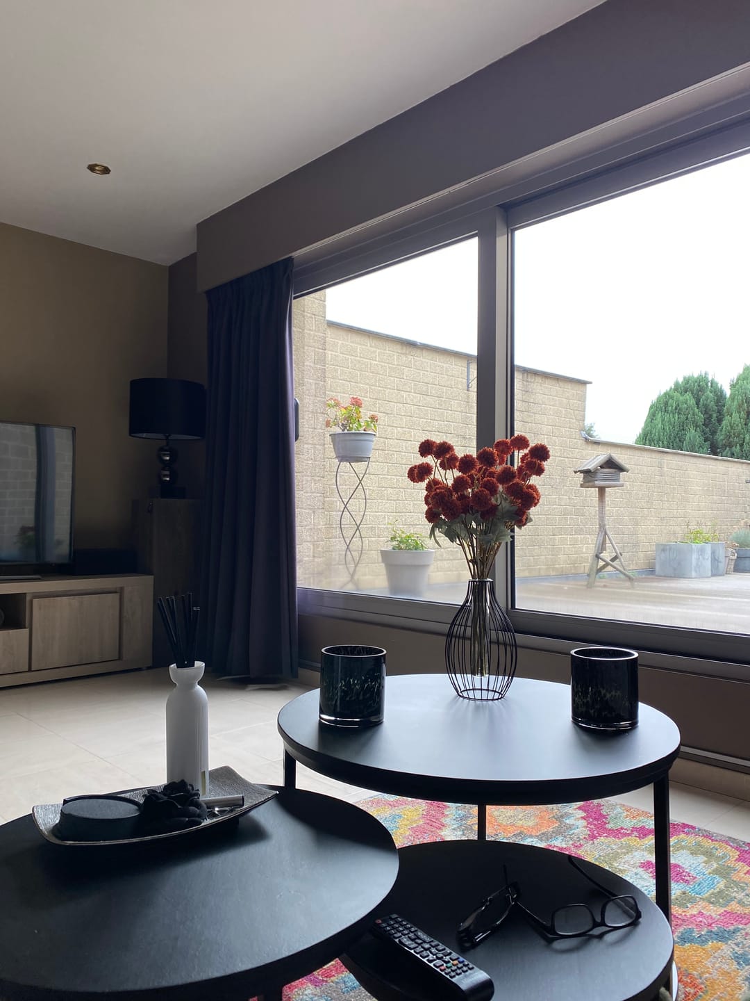 Customer photo review of Zijden Kiku Bloemen - Omber