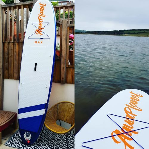 Customer photo review of Aquaplanet MAX 10’6″ Inflatable Paddle Board Package - Orange