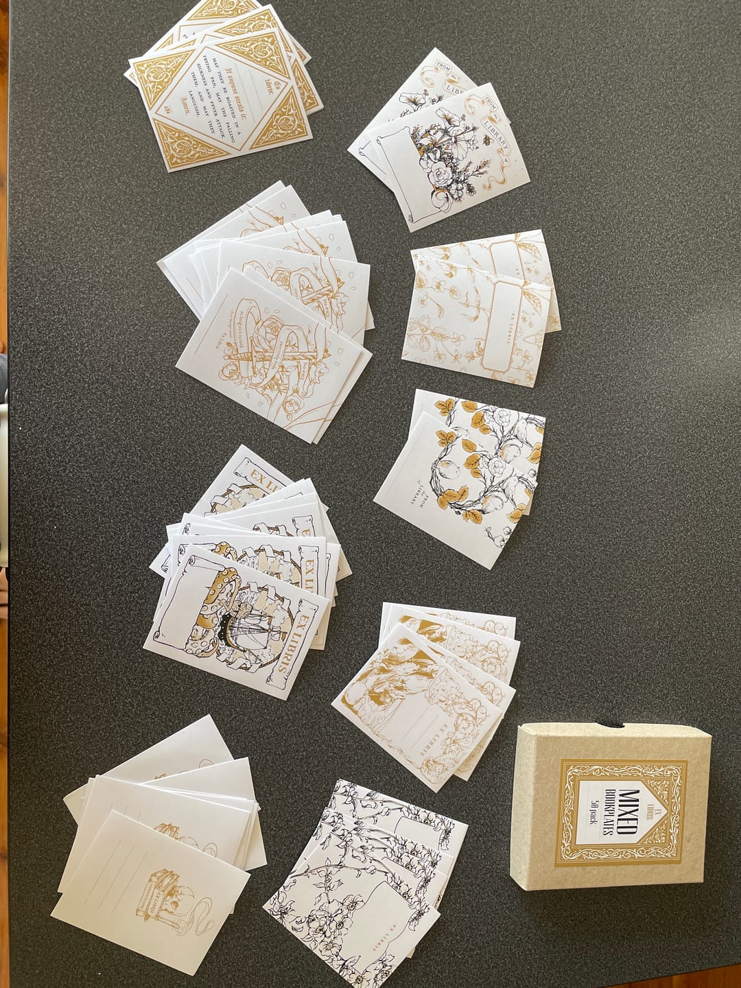 Customer photo review of Mixed bookplate box set