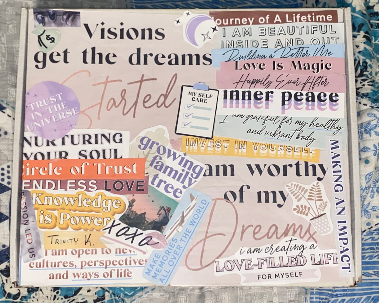 Customer photo review of Vision Board Graphics Book