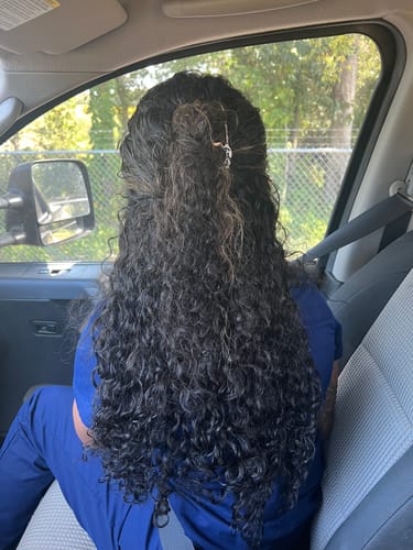 Customer photo review of Curly Natural Black 220G