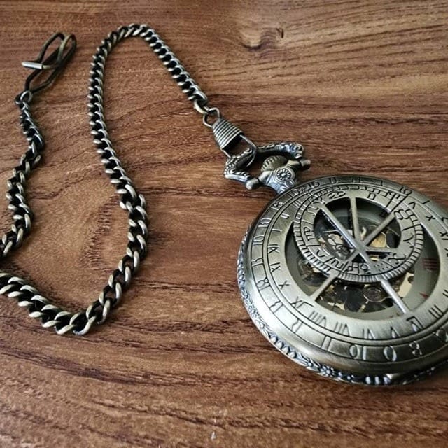 Customer photo review of Retro Steampunk pocket watch