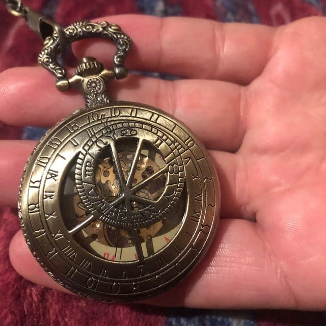 Customer photo review of Retro Steampunk pocket watch